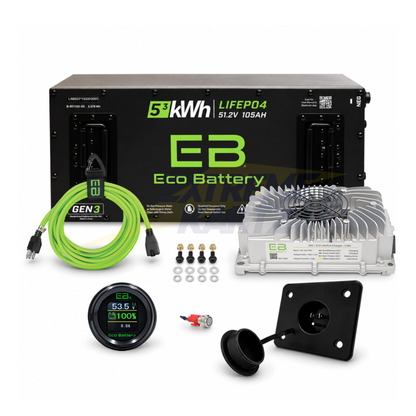 Eco Battery 48V 105Ah Skinny Bundle - Select your Cart