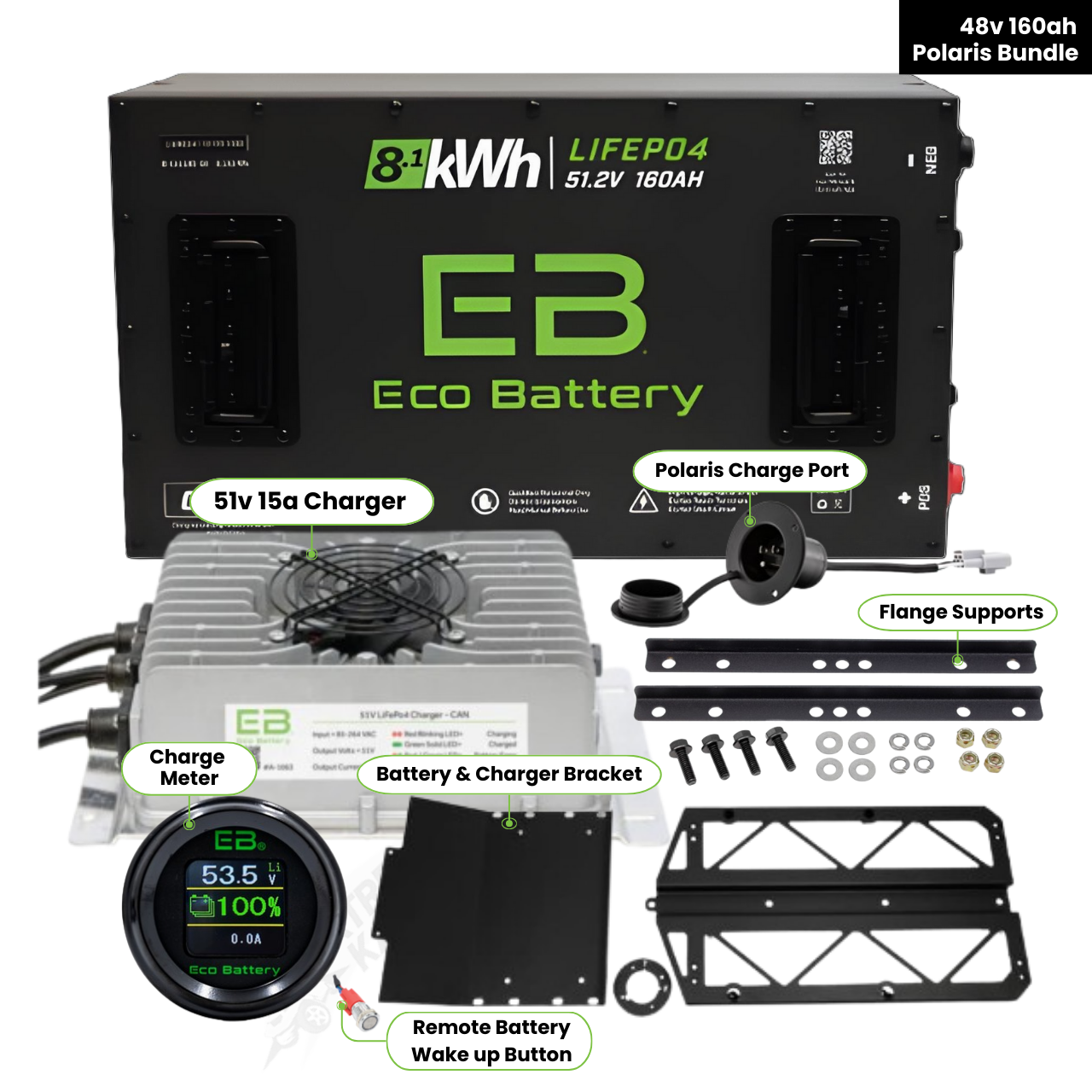 Polaris Ranger Eco Battery GEN3 Bundles - Choose your Setup & Battery
