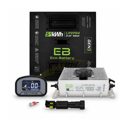 Eco Battery 48V 105Ah Thru-Hole Bundle - Select your Cart
