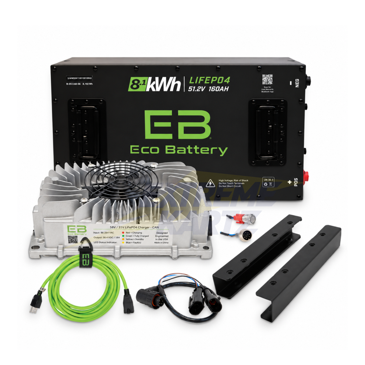Eco Battery 48v 160ah Lithium Bundle Kit - Select your Cart