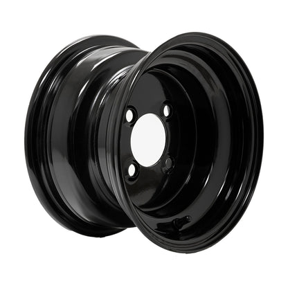 10x6 Black Steel Wheel (Centered)