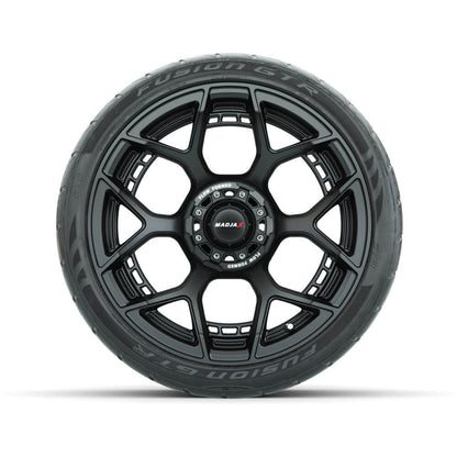 Set of (4) 15" MadJax® Flow Form Evolution Matte Black Wheels with GTW® Fusion GTR Street Tires