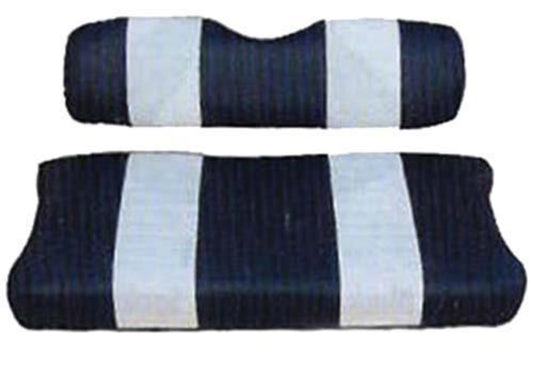 Seat Cover Set,Navy/Whte,Front,EZ MED/TXT