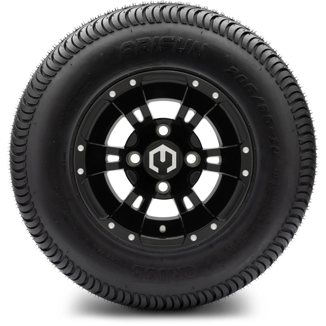 10" MODZ Ambush Glossy Black - Tire and Wheel Combo