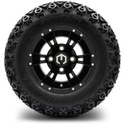 10" MODZ Ambush Glossy Black - Tire and Wheel Combo
