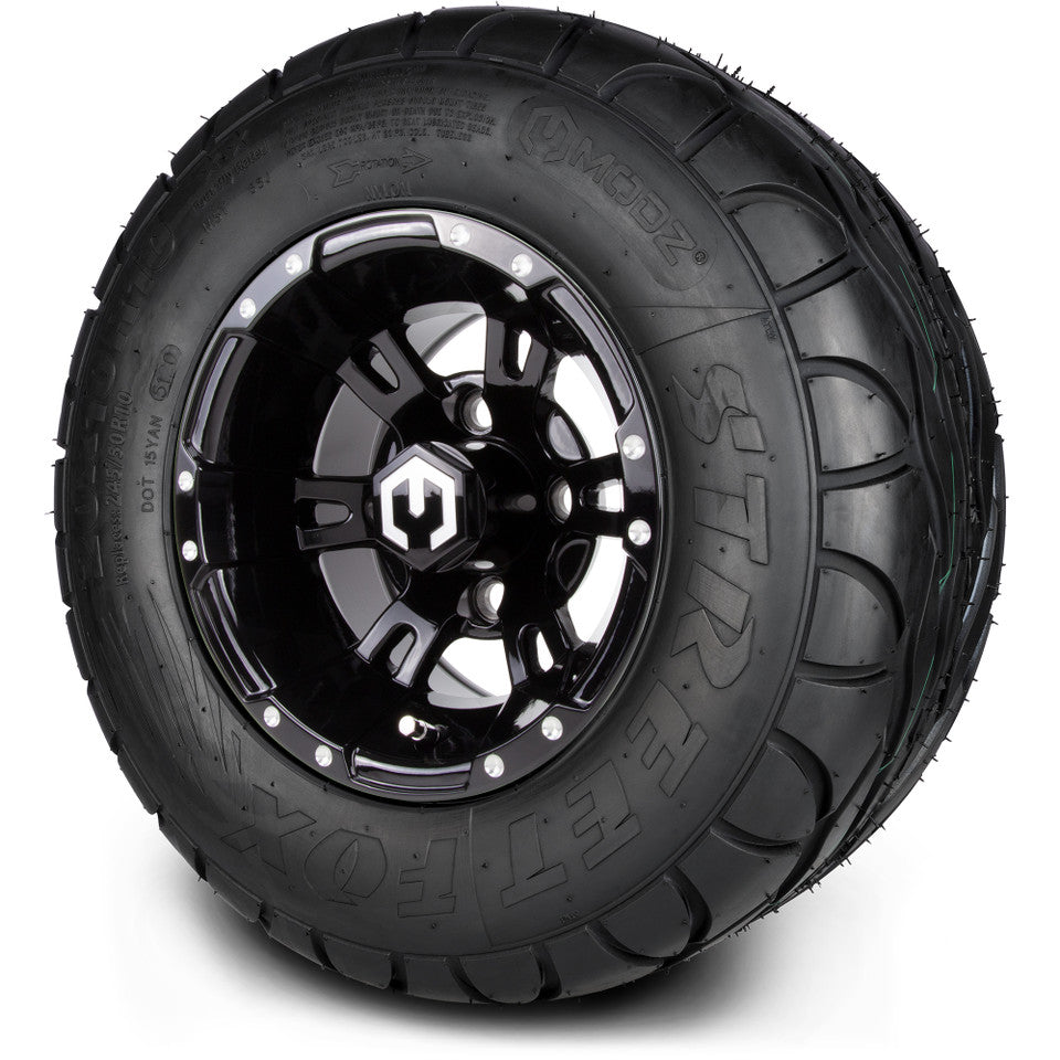 10" MODZ Ambush Glossy Black - Tire and Wheel Combo