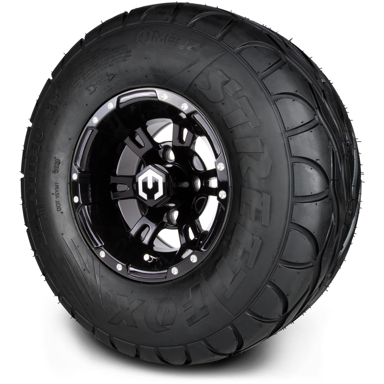 10" MODZ Ambush Glossy Black - Tire and Wheel Combo