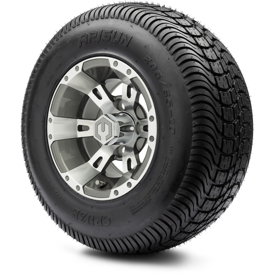 10" MODZ Ambush Gunmetal - Tire and Wheel Combo