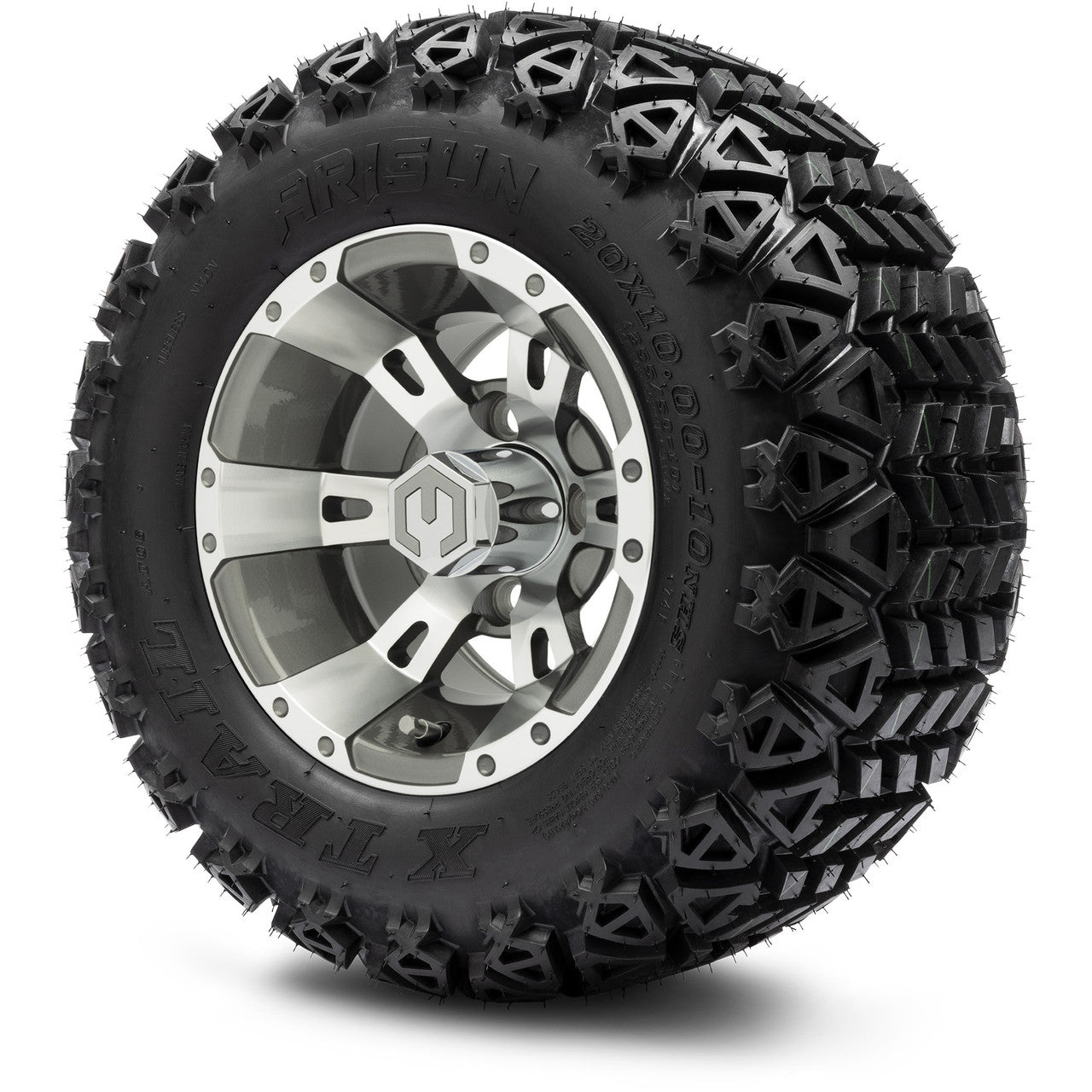 10" MODZ Ambush Gunmetal - Tire and Wheel Combo