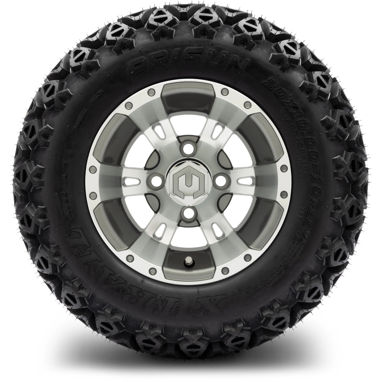 10" MODZ Ambush Gunmetal - Tire and Wheel Combo