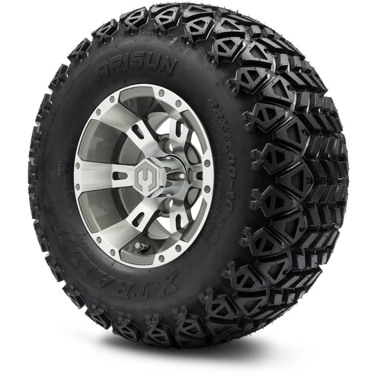 10" MODZ Ambush Gunmetal - Tire and Wheel Combo