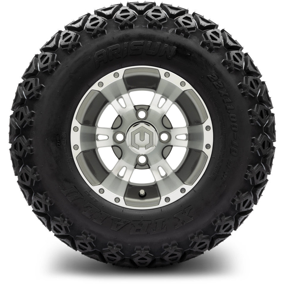 10" MODZ Ambush Gunmetal - Tire and Wheel Combo