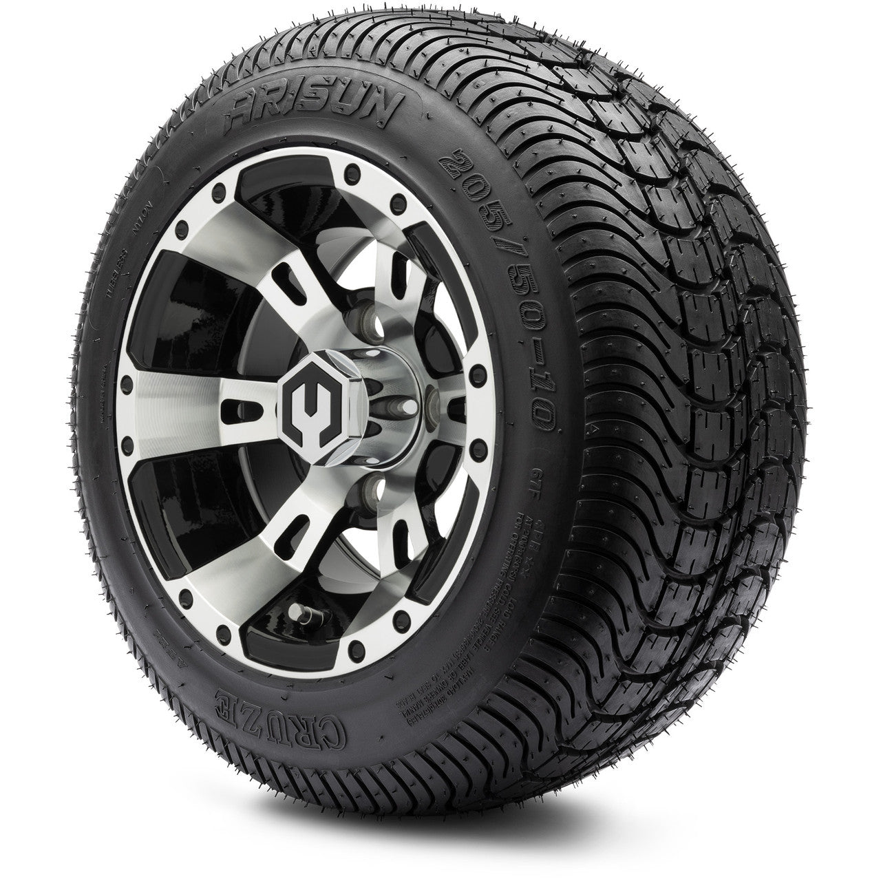 10" MODZ Ambush Machined Black - Tire and Wheel Combo