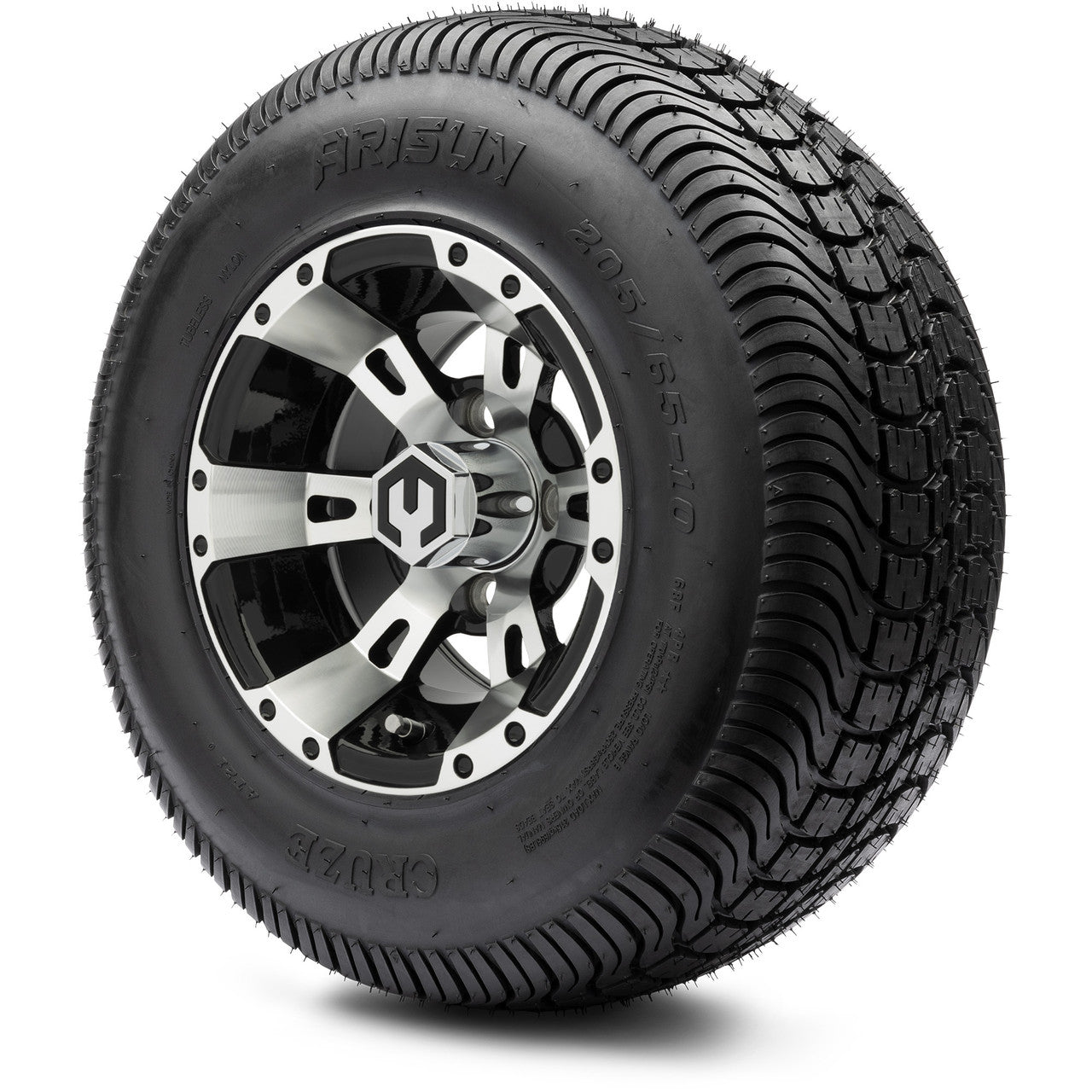 10" MODZ Ambush Machined Black - Tire and Wheel Combo