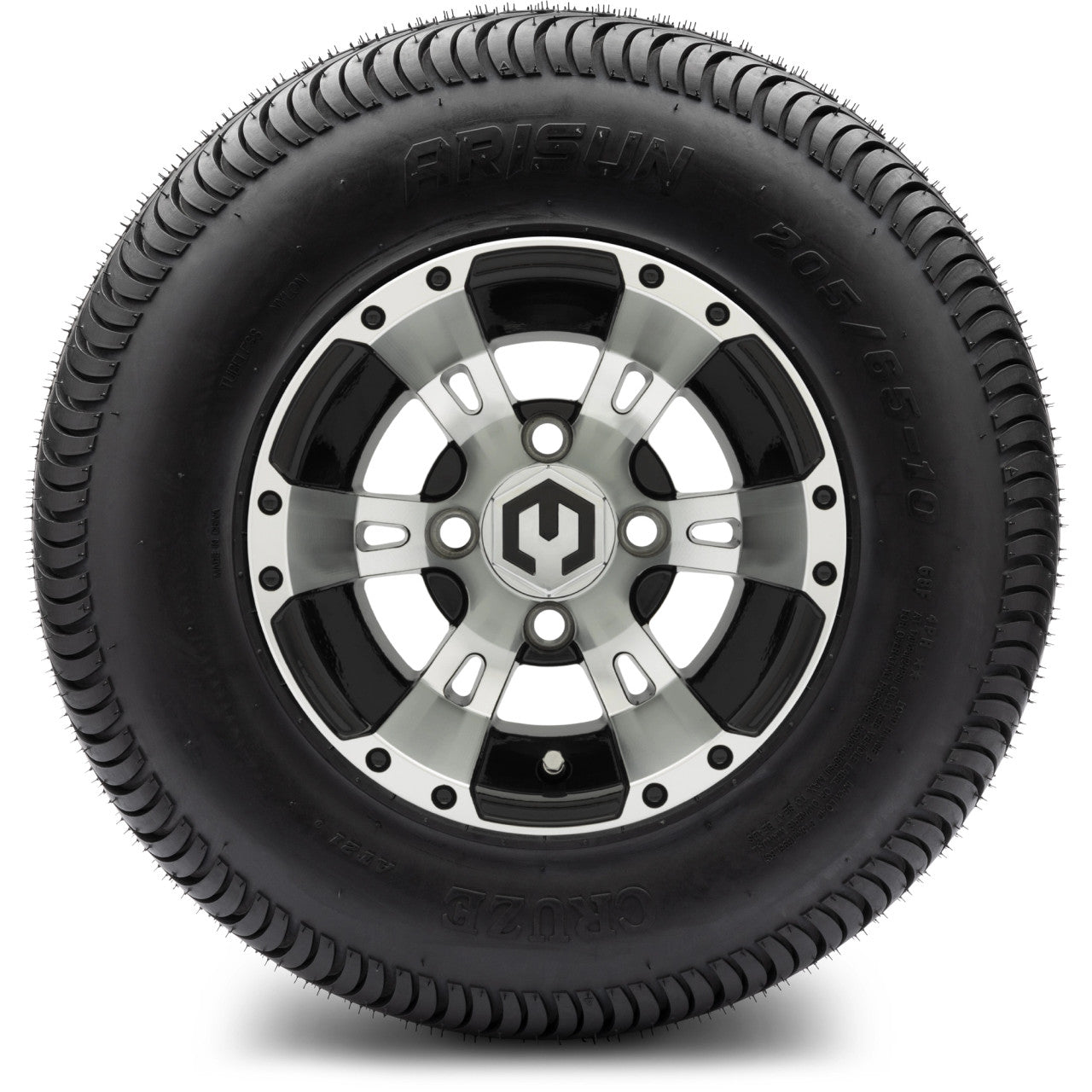 10" MODZ Ambush Machined Black - Tire and Wheel Combo