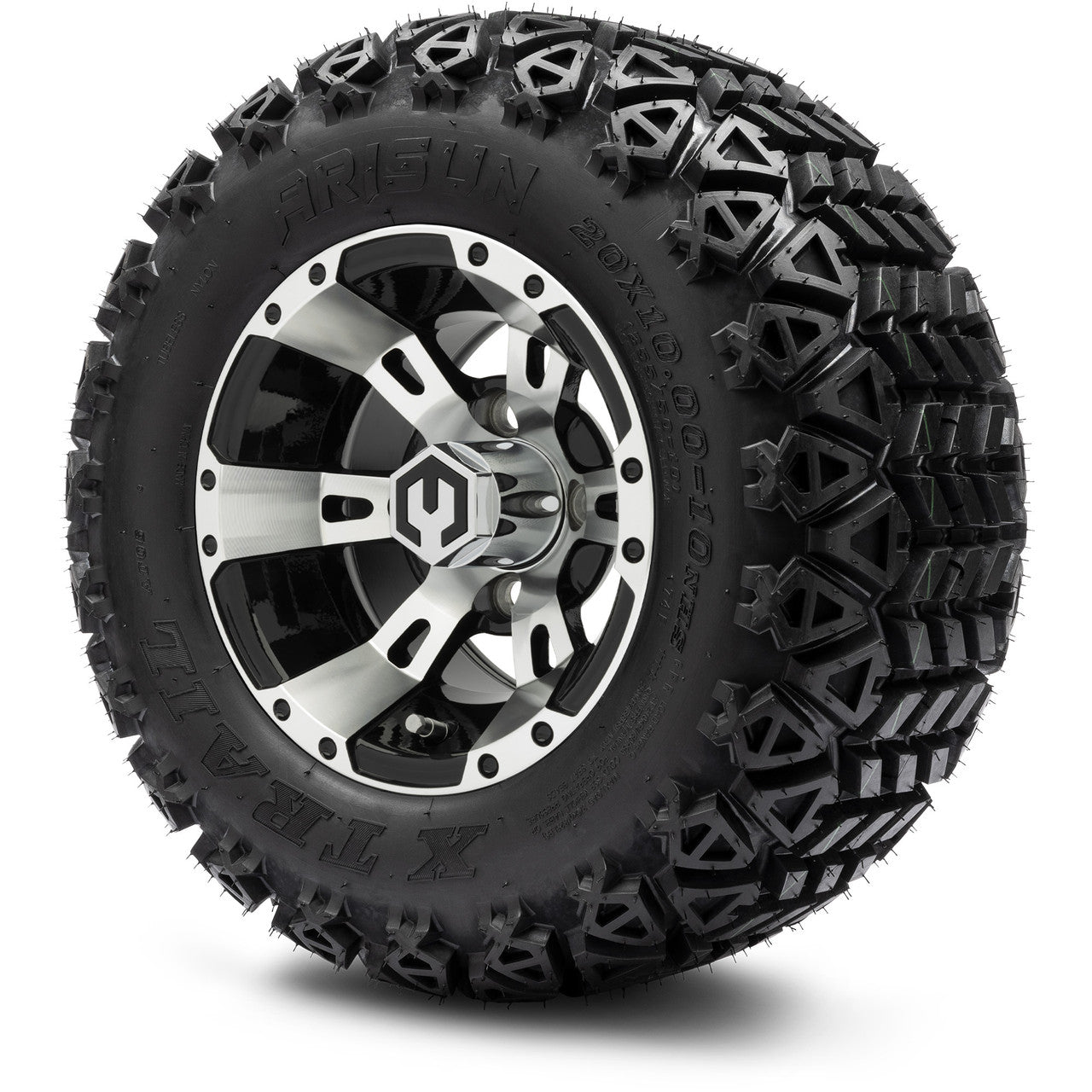 10" MODZ Ambush Machined Black - Tire and Wheel Combo