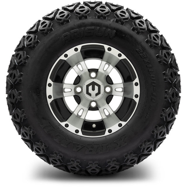 10" MODZ Ambush Machined Black - Tire and Wheel Combo