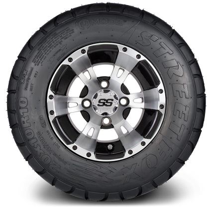 10" MODZ Ambush Machined Black - Tire and Wheel Combo