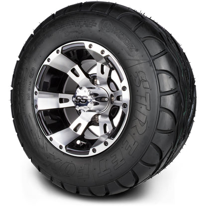 10" MODZ Ambush Machined Black - Tire and Wheel Combo