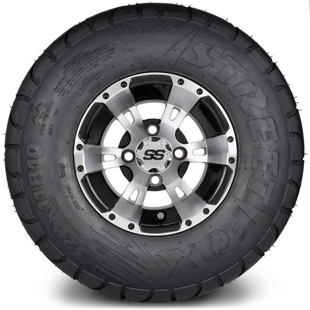 10" MODZ Ambush Machined Black - Tire and Wheel Combo