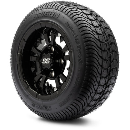 10" MODZ Vampire Glossy Black - Tire and Wheel Combo