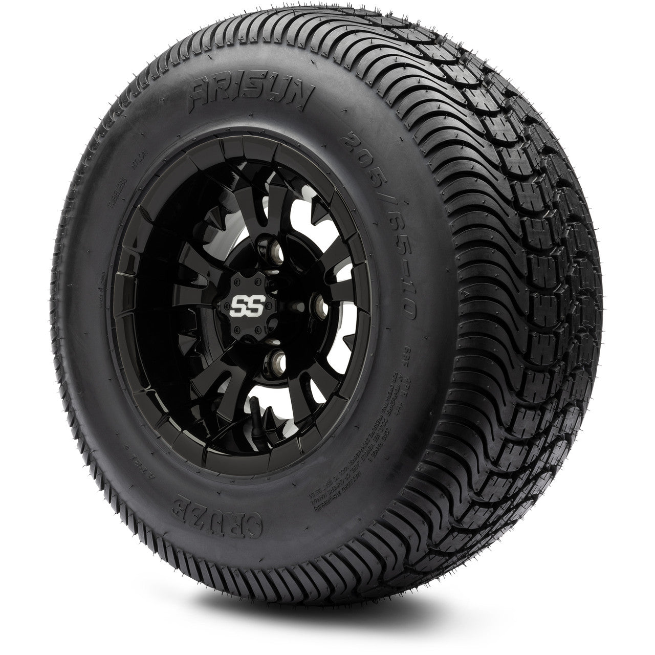 10" MODZ Vampire Glossy Black - Tire and Wheel Combo