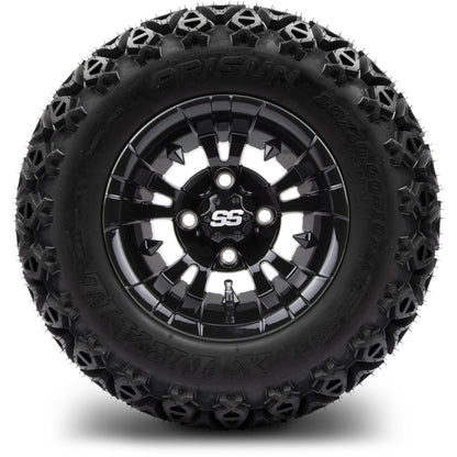 10" MODZ Vampire Glossy Black - Tire and Wheel Combo