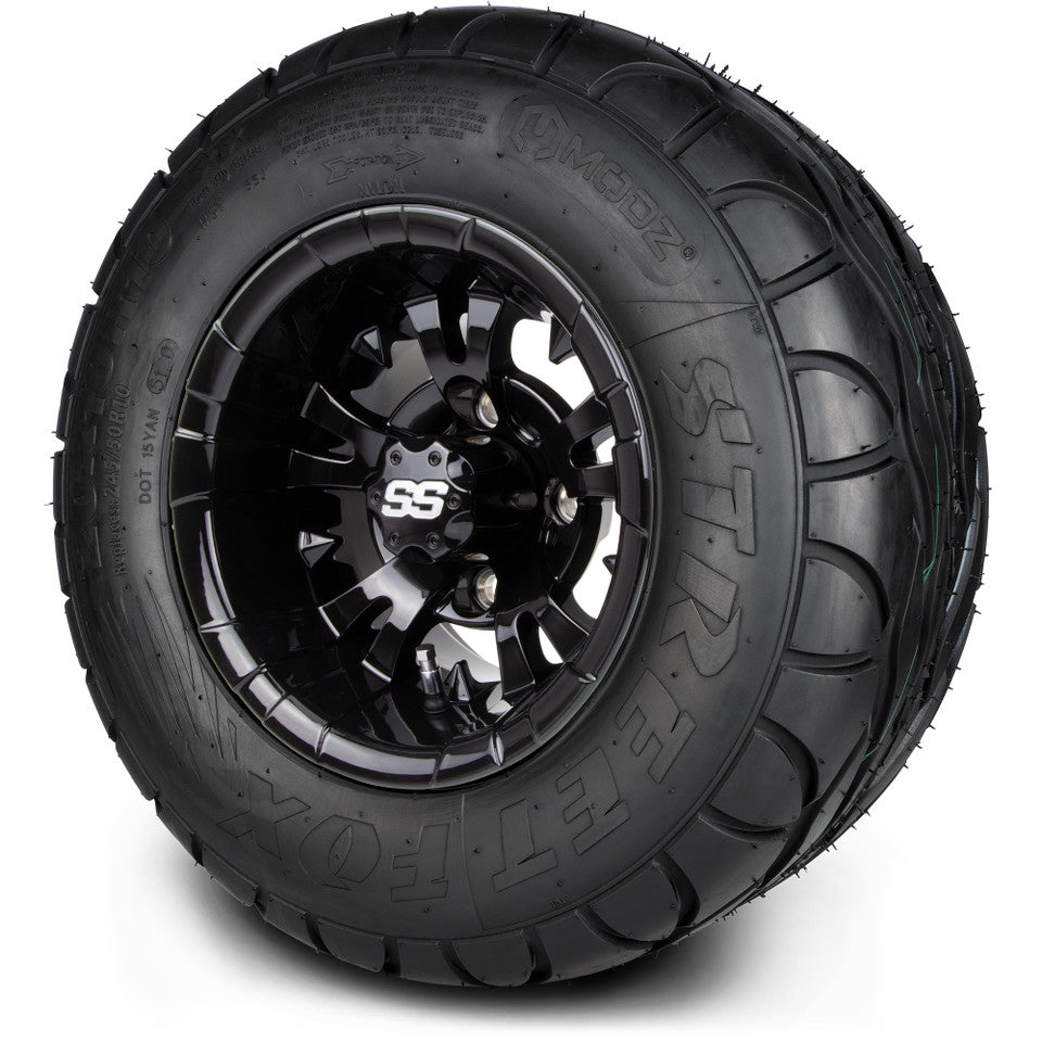 10" MODZ Vampire Glossy Black - Tire and Wheel Combo