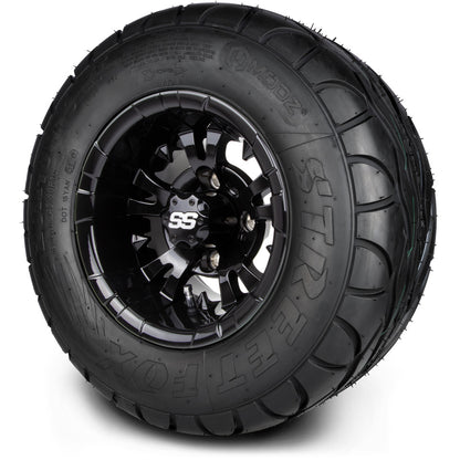 10" MODZ Vampire Glossy Black - Tire and Wheel Combo