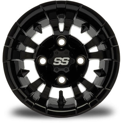 10" MODZ Vampire Glossy Black - Tire and Wheel Combo