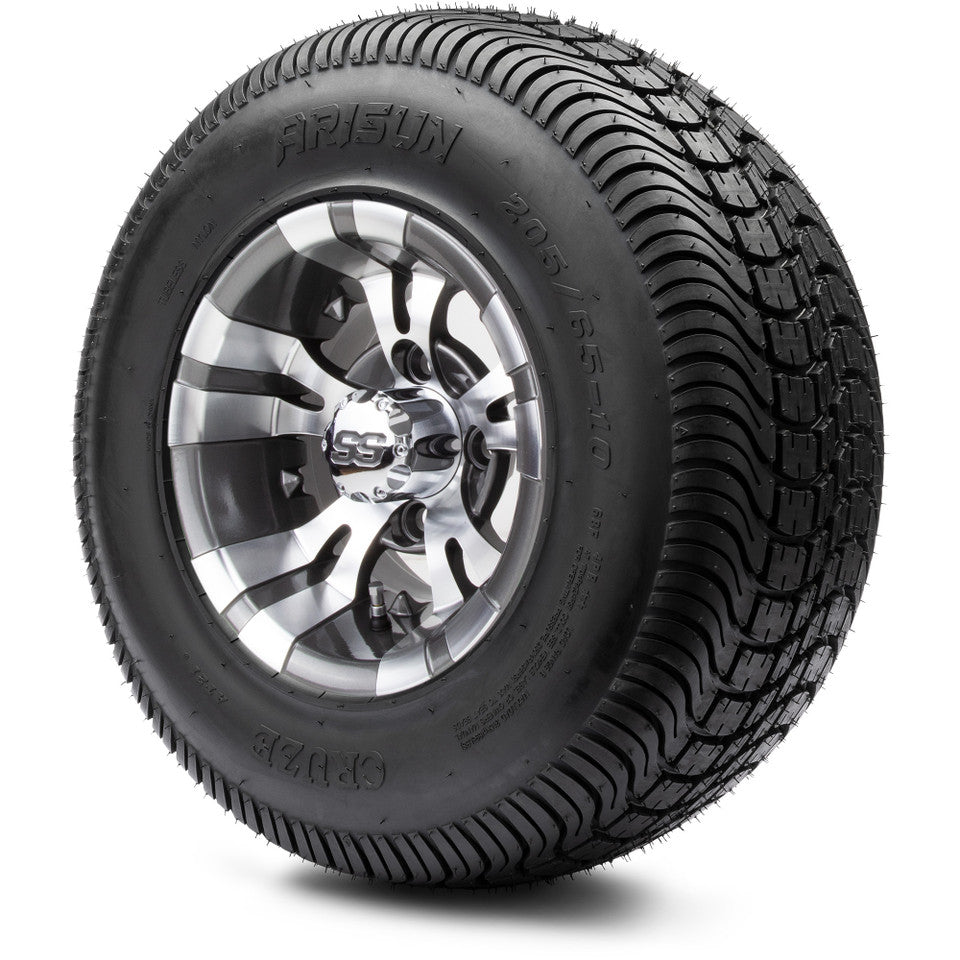10" MODZ Vampire Gunmetal - Tire and Wheel Combo