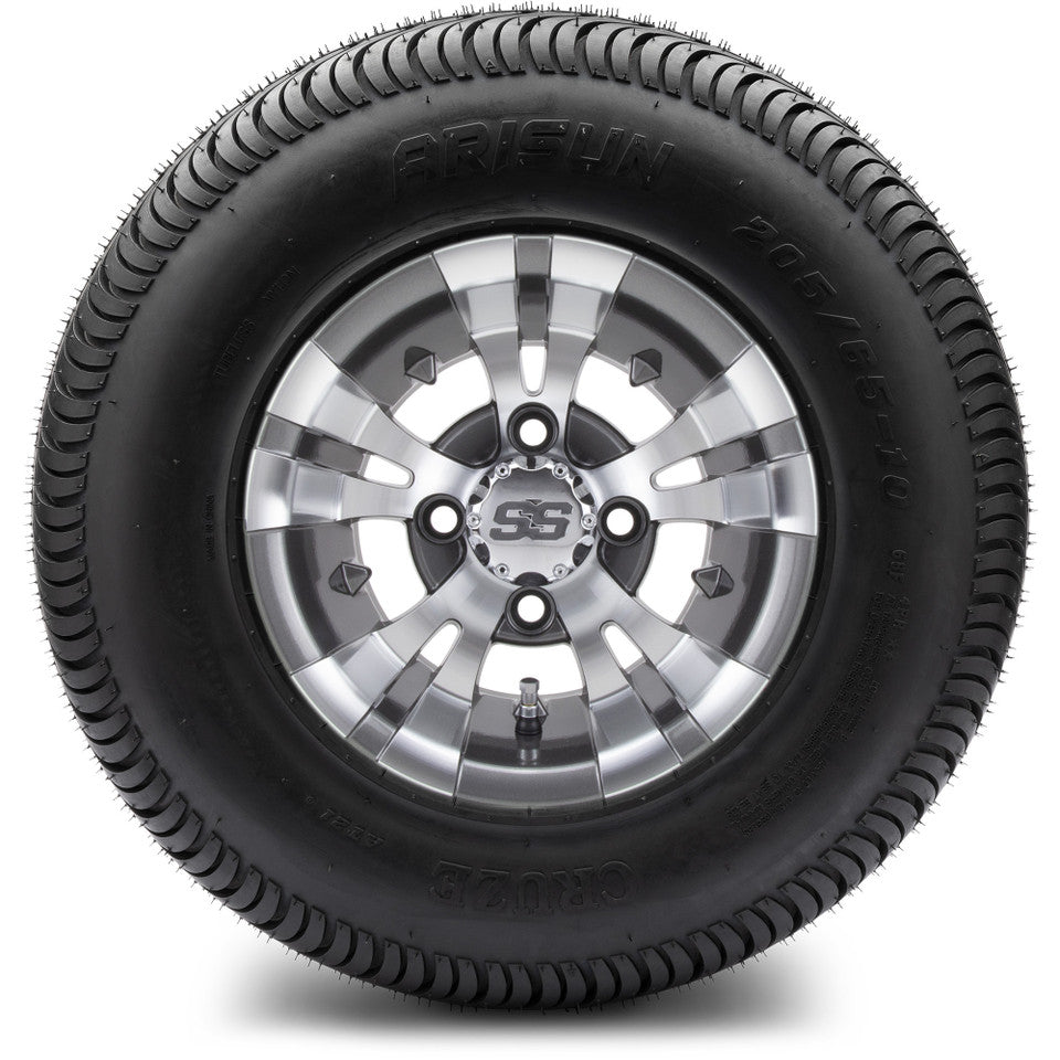 10" MODZ Vampire Gunmetal - Tire and Wheel Combo