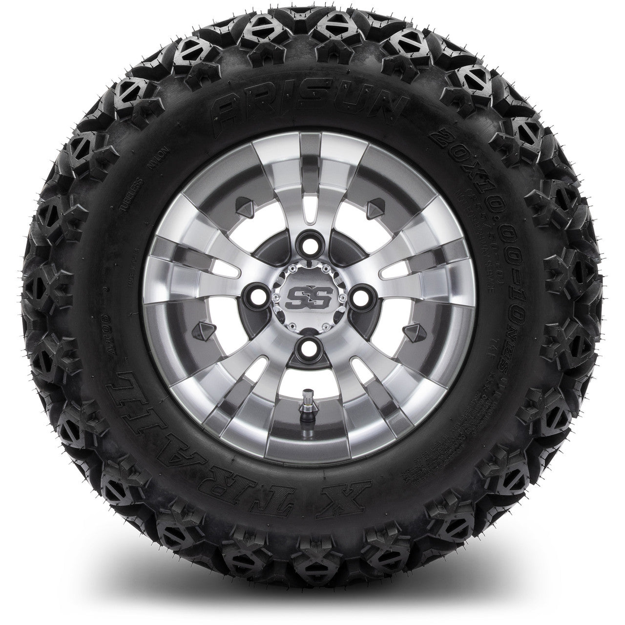 10" MODZ Vampire Gunmetal - Tire and Wheel Combo