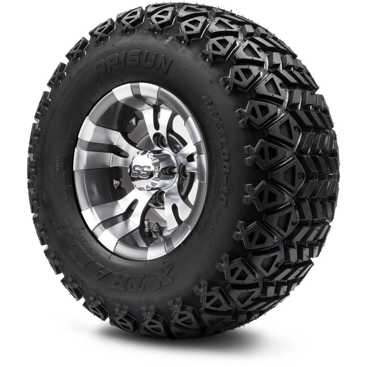 10" MODZ Vampire Gunmetal - Tire and Wheel Combo