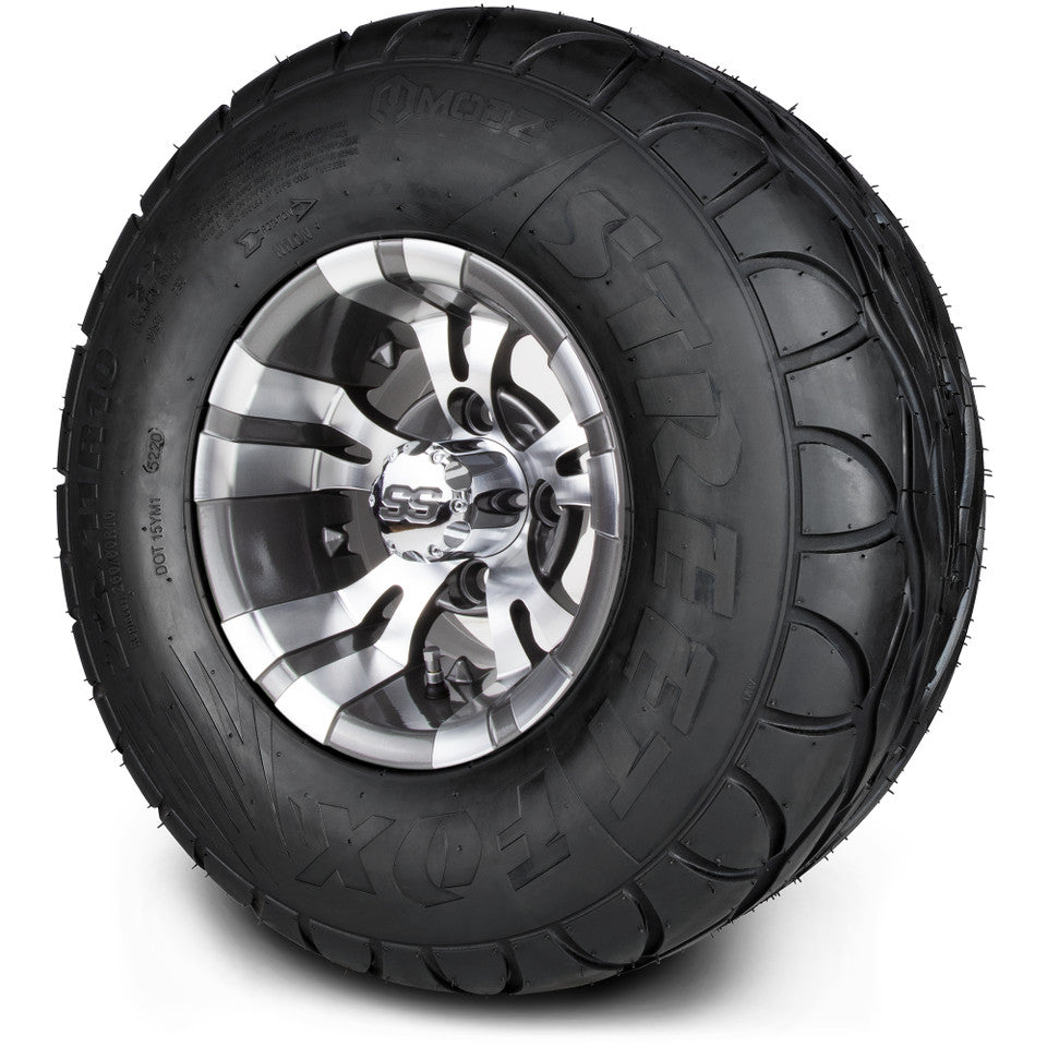 10" MODZ Vampire Gunmetal - Tire and Wheel Combo