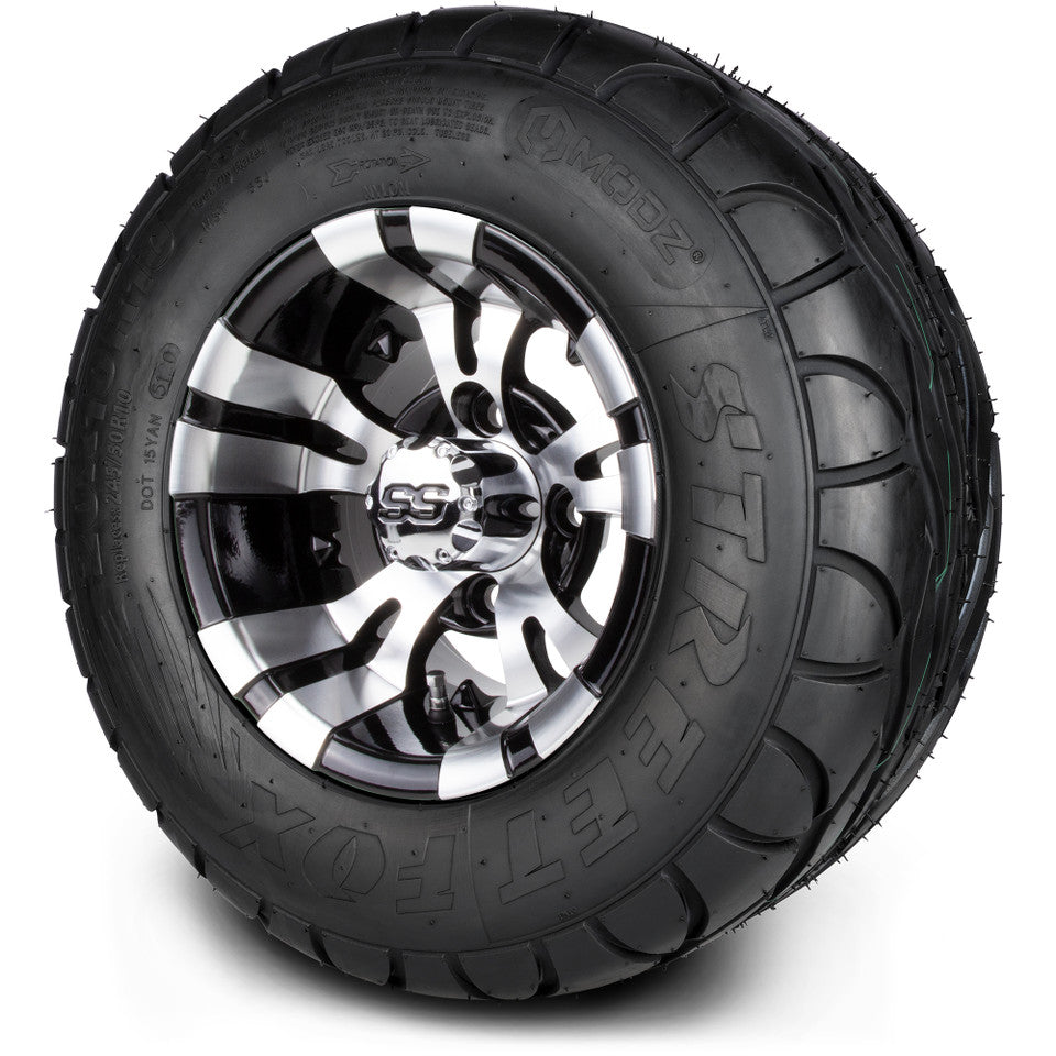 10" MODZ Vampire Machined Black - Tire and Wheel Combo