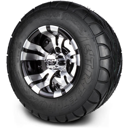10" MODZ Vampire Machined Black - Tire and Wheel Combo