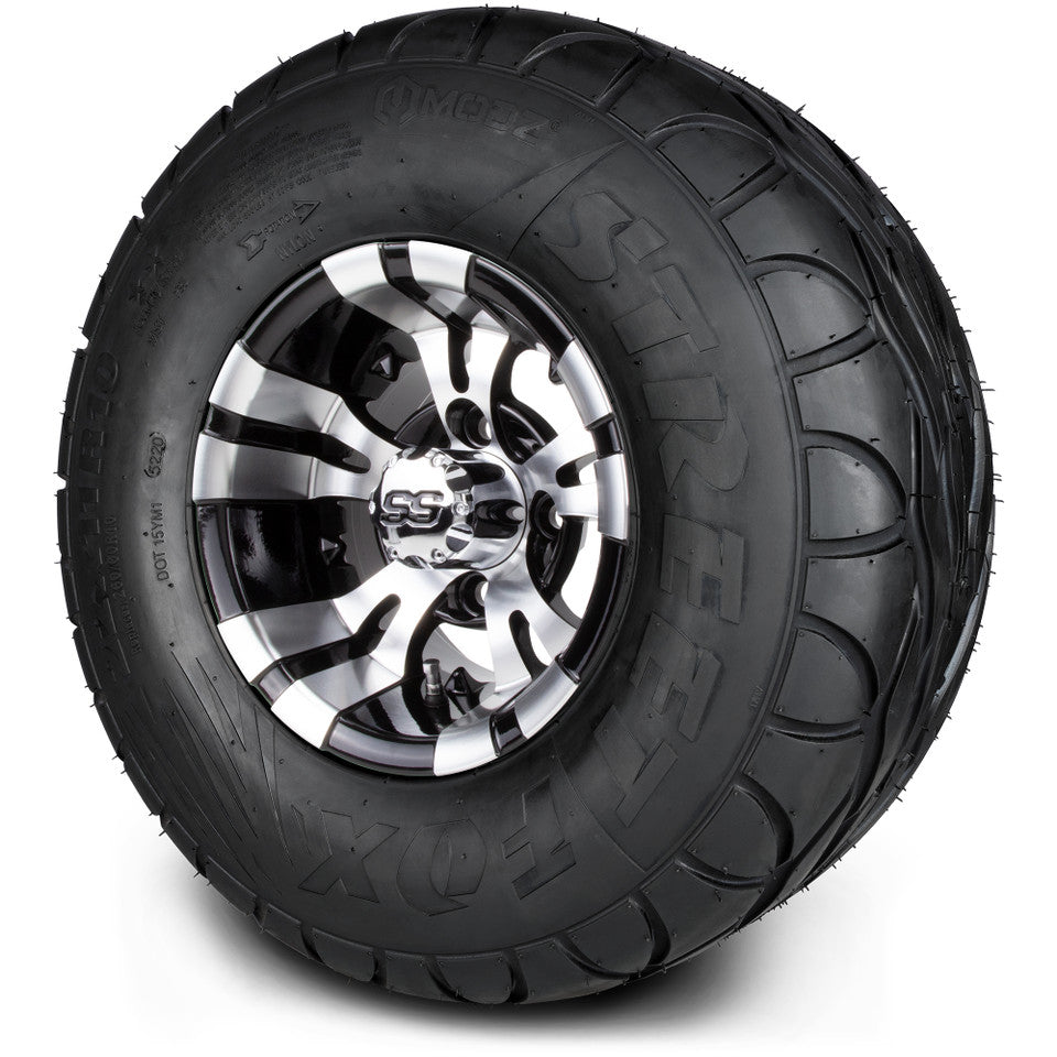 10" MODZ Vampire Machined Black - Tire and Wheel Combo