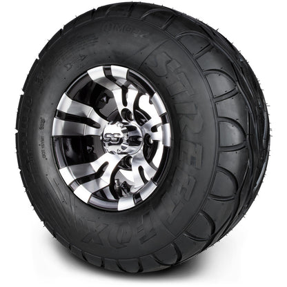 10" MODZ Vampire Machined Black - Tire and Wheel Combo