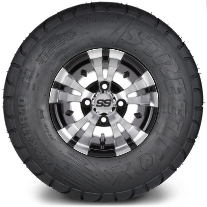 10" MODZ Vampire Machined Black - Tire and Wheel Combo