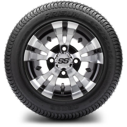 10" MODZ Vampire Machined Black - Tire and Wheel Combo