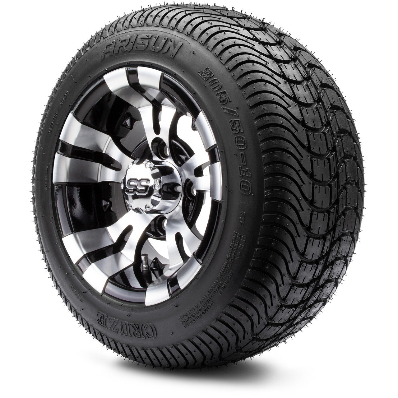 10" MODZ Vampire Machined Black - Tire and Wheel Combo