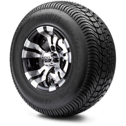 10" MODZ Vampire Machined Black - Tire and Wheel Combo