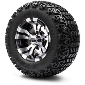 10" MODZ Vampire Machined Black - Tire and Wheel Combo