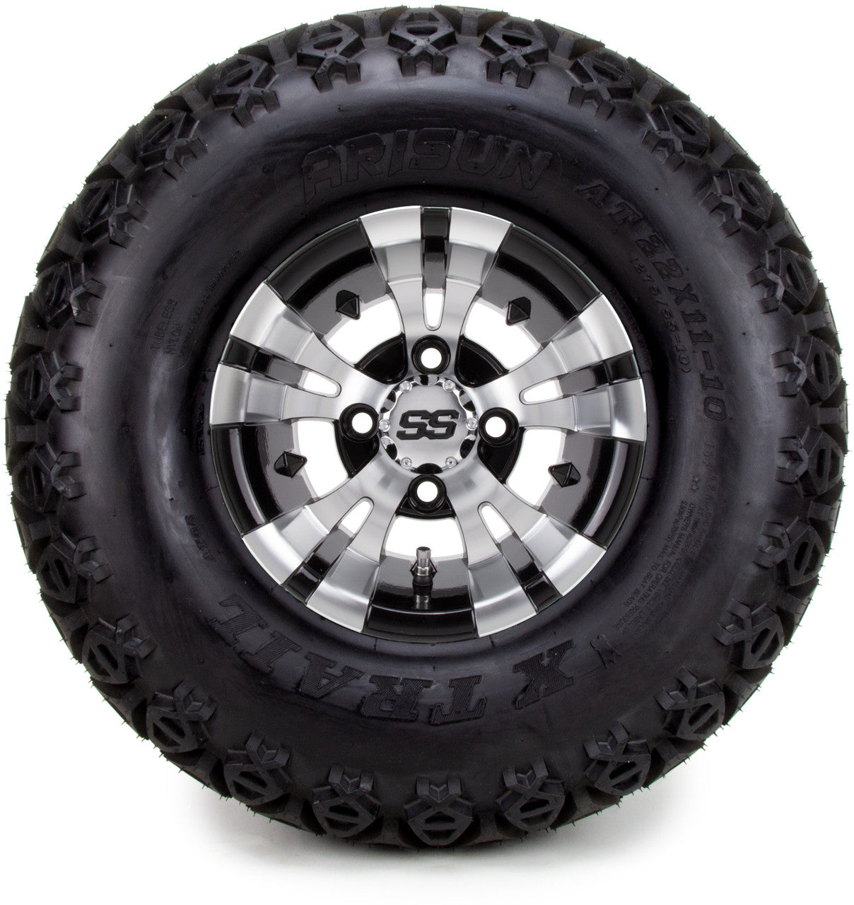 10" MODZ Vampire Machined Black - Tire and Wheel Combo