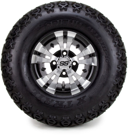 10" MODZ Vampire Machined Black - Tire and Wheel Combo