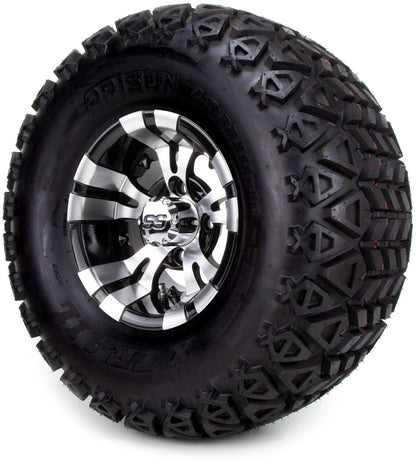 10" MODZ Vampire Machined Black - Tire and Wheel Combo