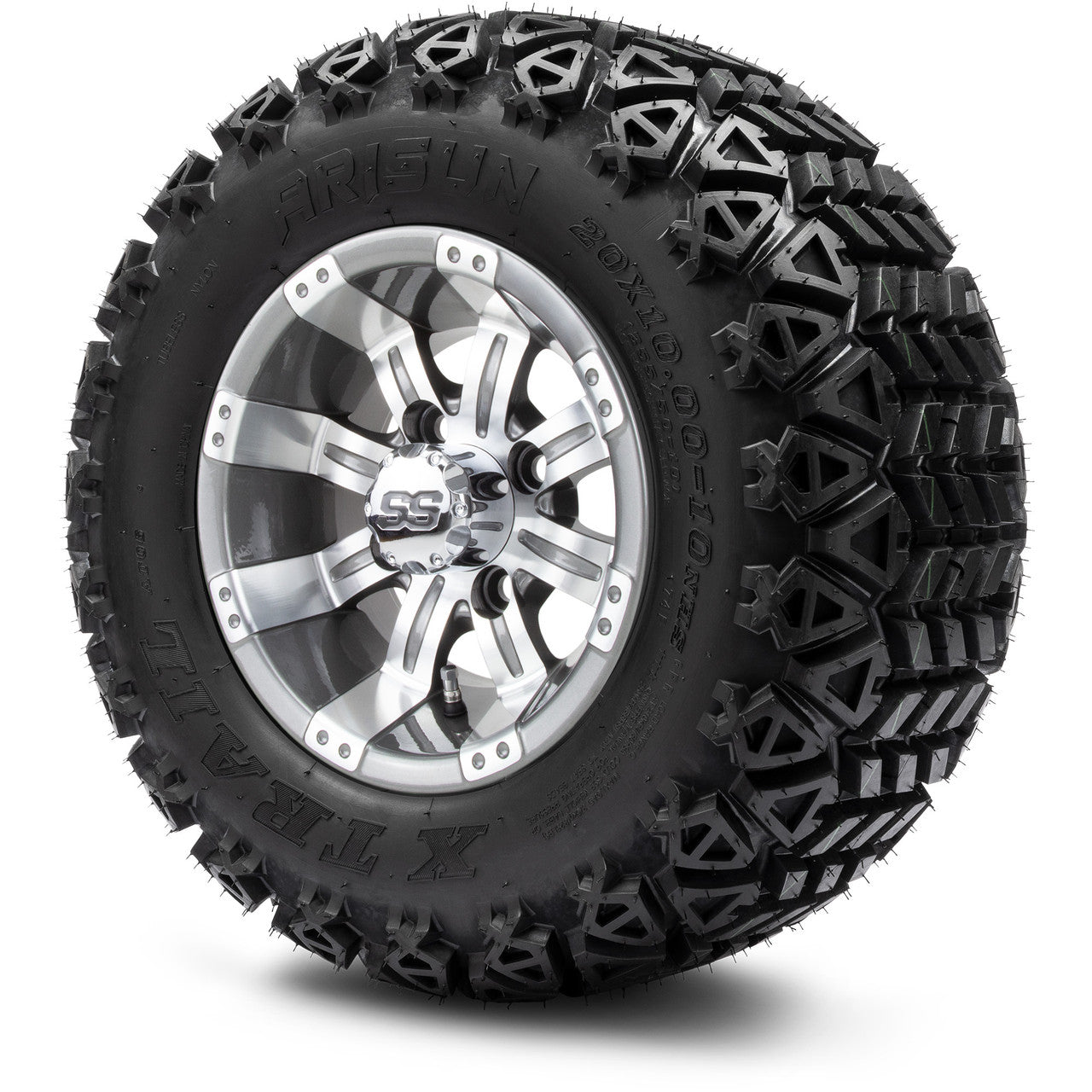 10" MODZ Tempest Gunmetal - Tire and Wheel Combo