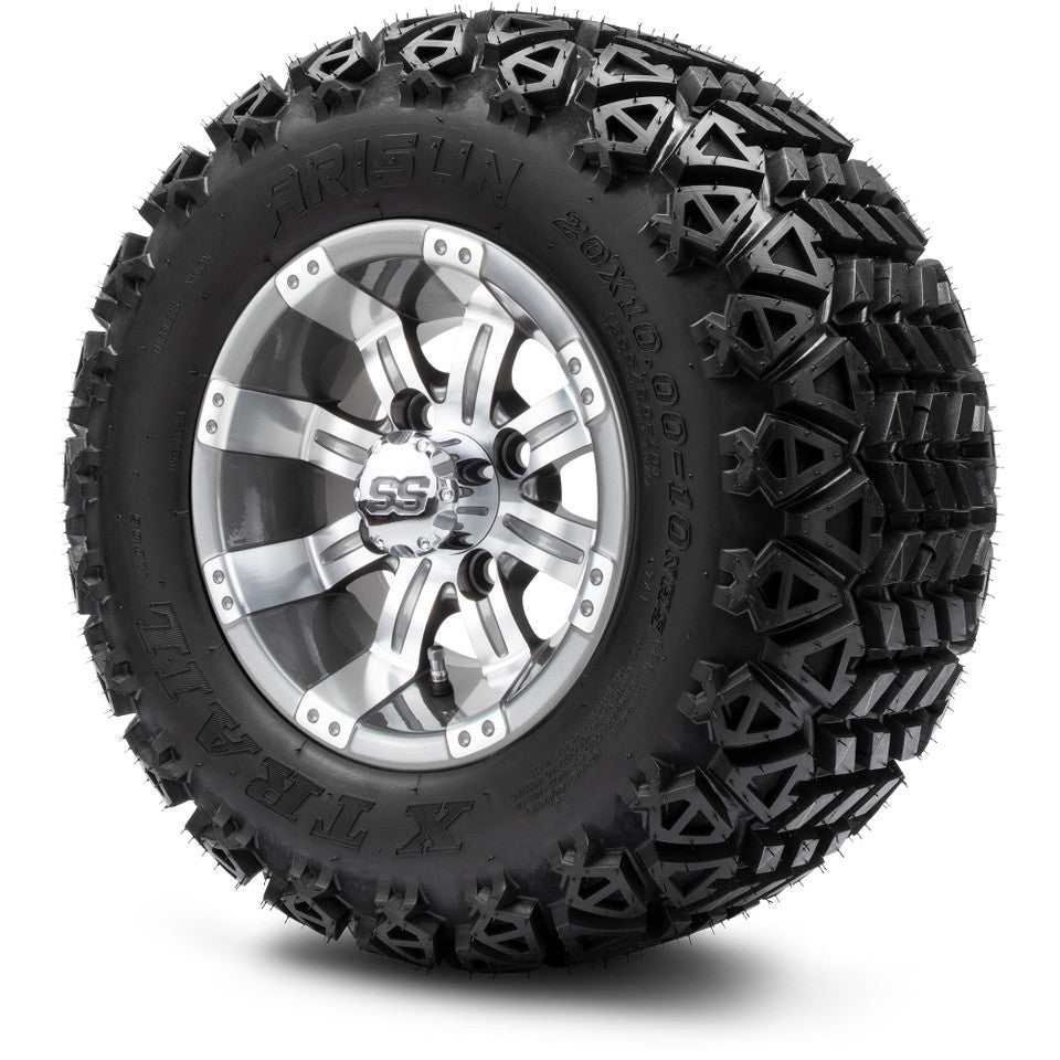 10" MODZ Tempest Gunmetal - Tire and Wheel Combo