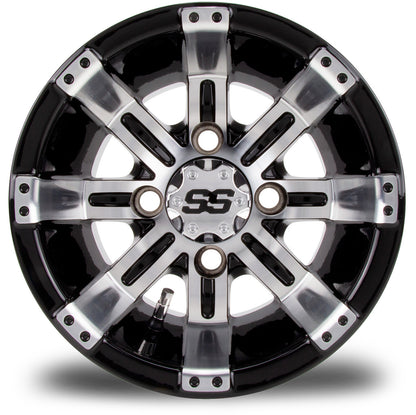 10" MODZ Tempest Machined Black - Tire and Wheel Combo